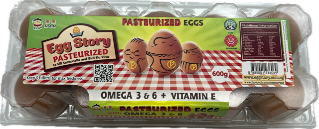 PSE-600g-10pcs-NEW Egg Story Pasteurized Fresh Eggs enriched with Omega 3 & 6 and Vitamin E 600g (10pcs)